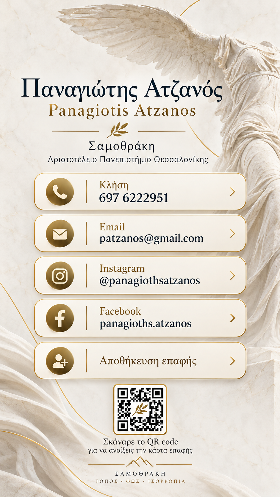 Παναγιώτης Ατζανός — ψηφιακή κάρτα